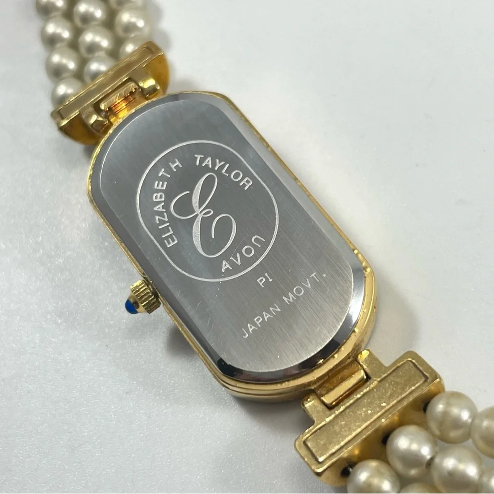 Vintage 1993 ELIZABETH TAYLOR by AVON Evening Star Gold Pearl Women’s